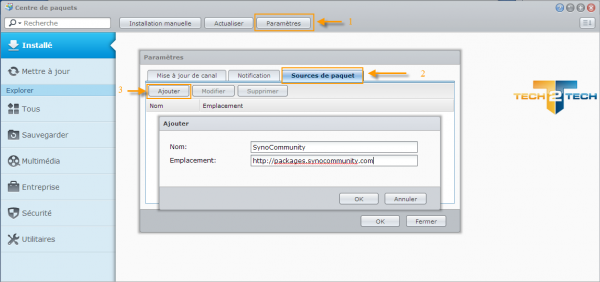 Synology-ajouter-source-paquet