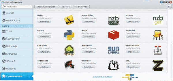 Synology-centre-de-paquets