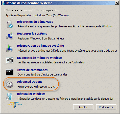 comment reparer base de registre windows 7