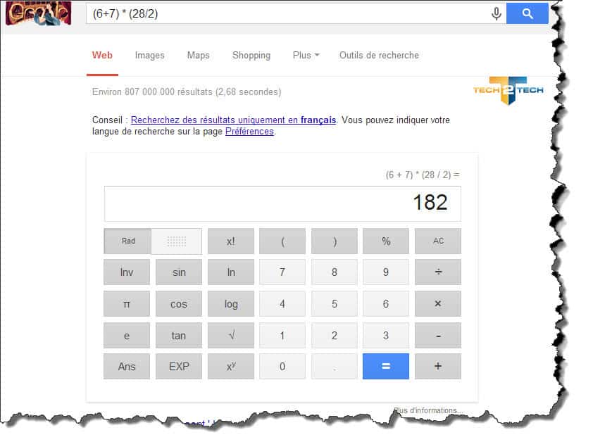 google-calculatrice