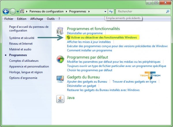 programmes-activer-fonctionnalités-Windows