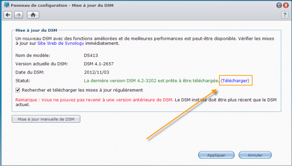 mise-a-jour-DSM-telecharger