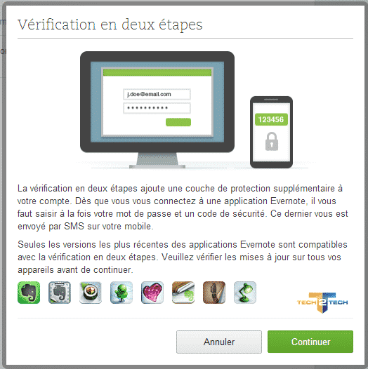 Evernote-calidation-deux-etapes