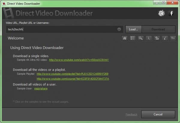 direct video downloader home