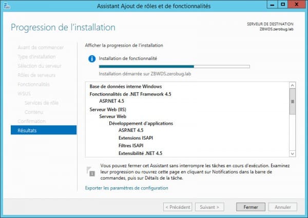 WSUS-Installation-en-cours