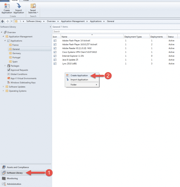 SCCM-Create-Applications