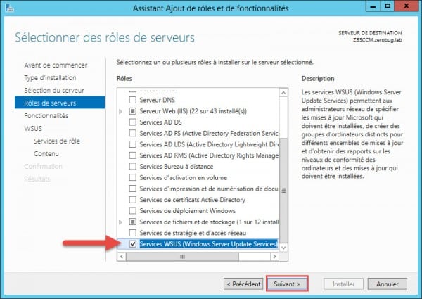 WSUS-SCCM-role