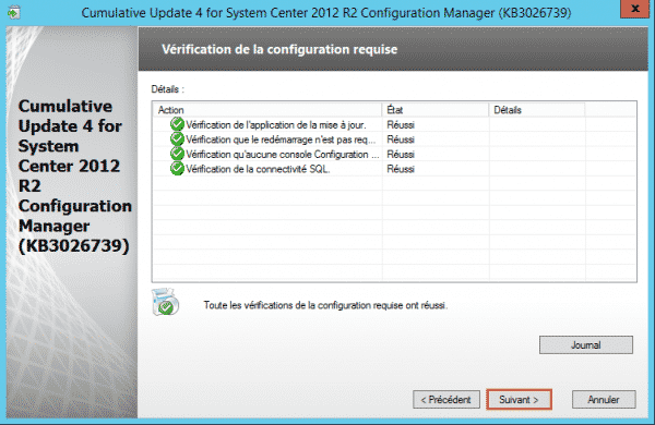 SCCM-Update-CU4-cfg-requise