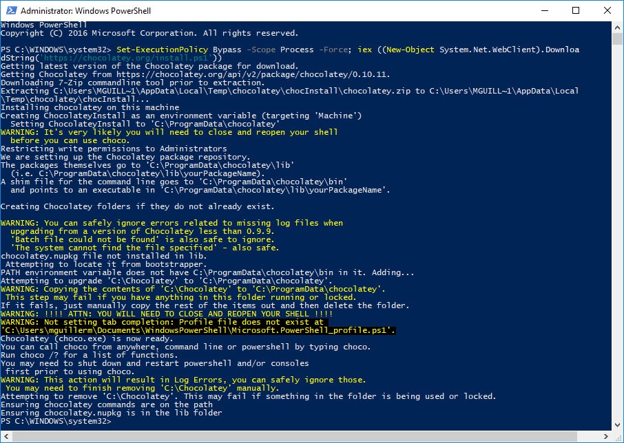 choco powershell choco powershell