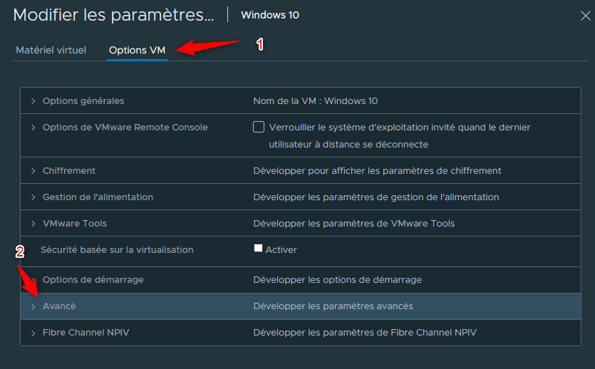 VMware ESXi Comment activer le copier/coller dans la console VMRC