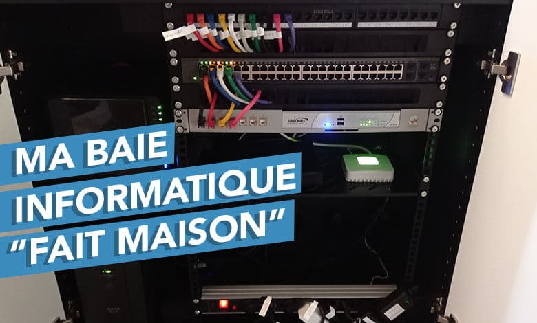 Installation de baie de brassage informatique pour entreprise à